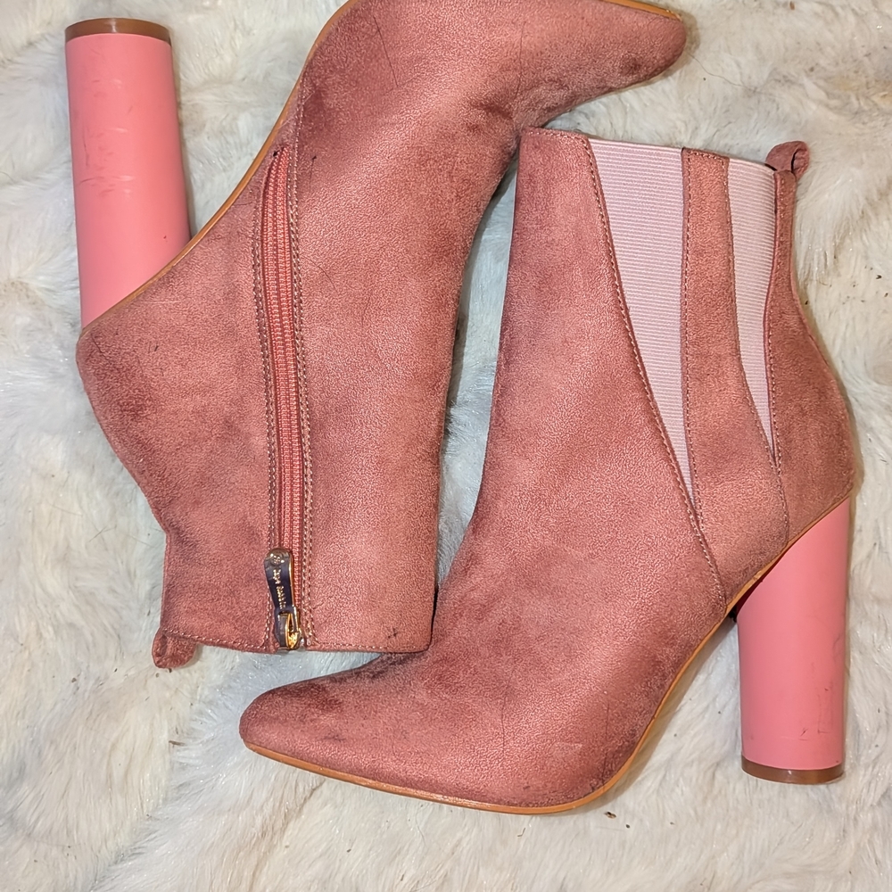Cape Robbin Dusty Pink Heeled Boots